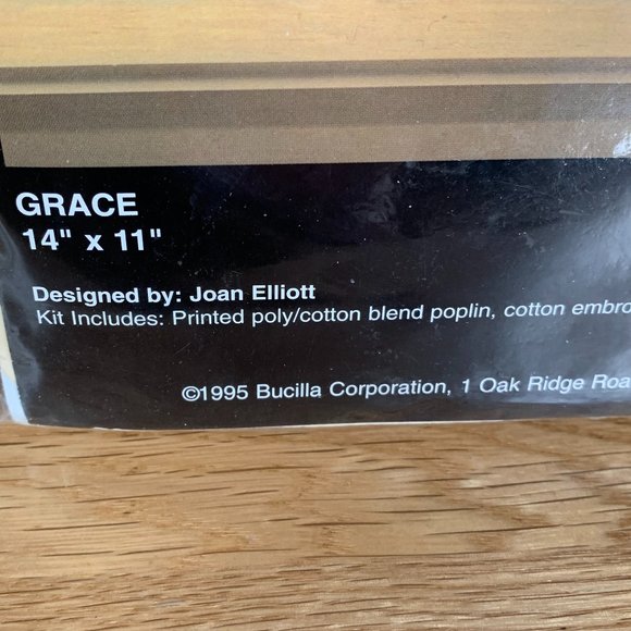 VTG Bucilla KIT Grace Cross Stitch Prayer Stamped Christian Family Stitchery - Picture 4 of 9